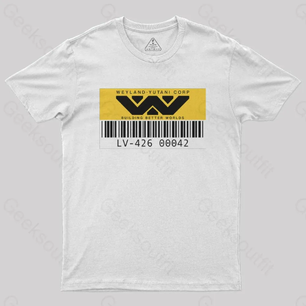 Weyland Yutani Asset tag Geek T-Shirt - Image 11