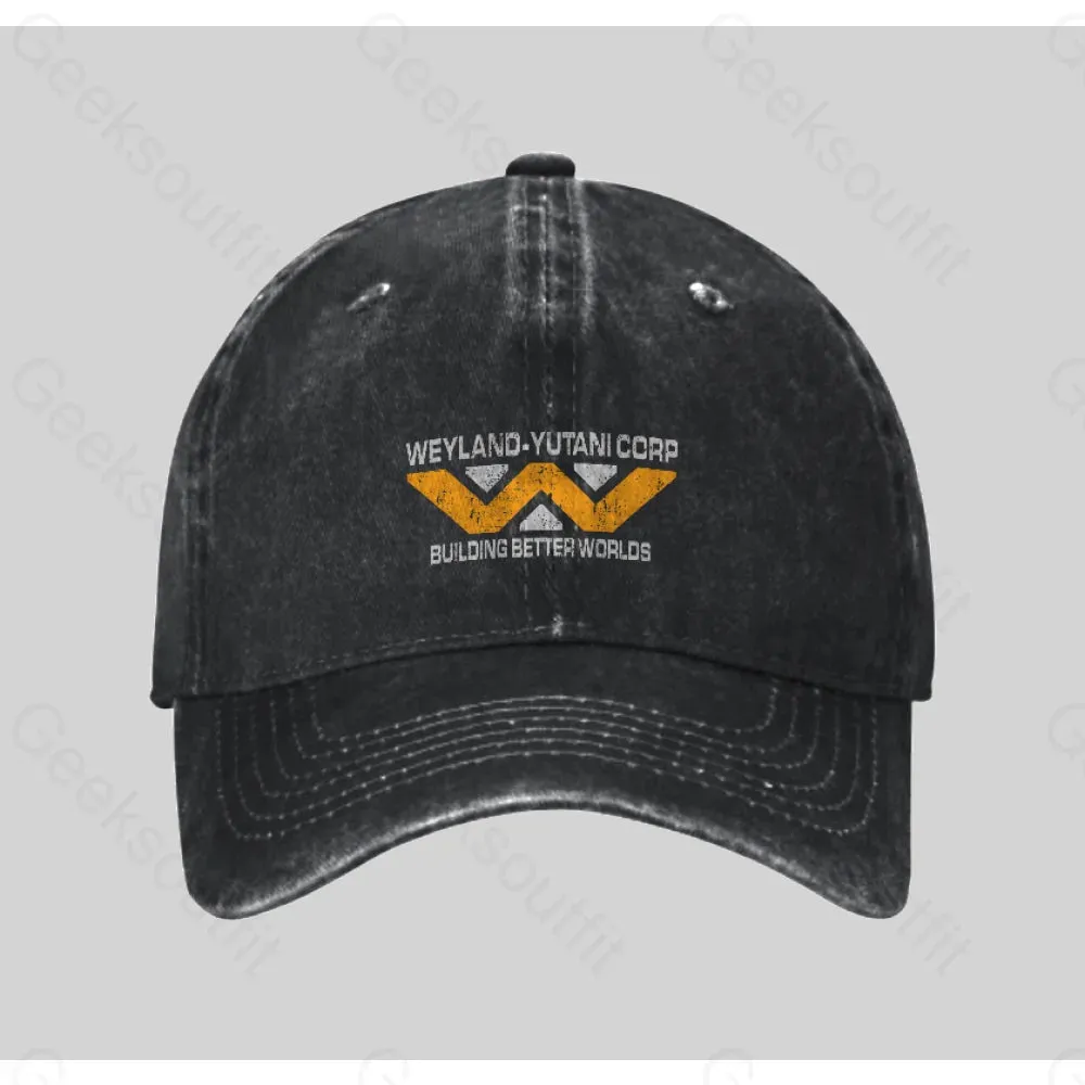 Weyland yutani Corp Washed Vintage Baseball Cap - Image 2