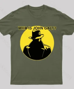 Alternative view of Who Is John Galt Geek T-Shirt