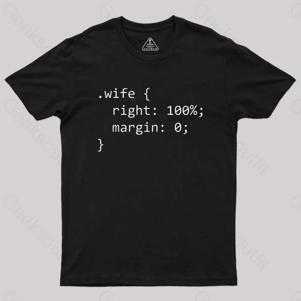 Wife Code Geek T-Shirt - Image 2