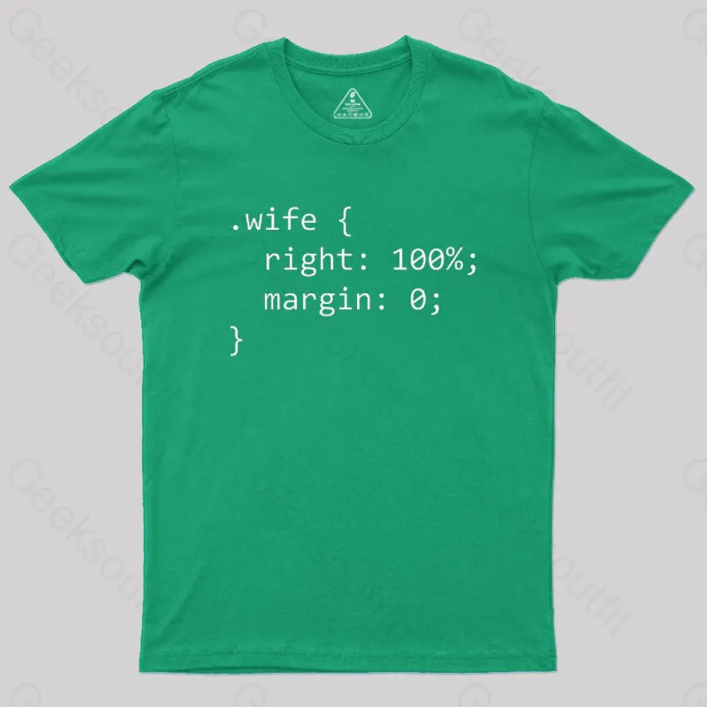 Wife Code Geek T-Shirt - Image 9