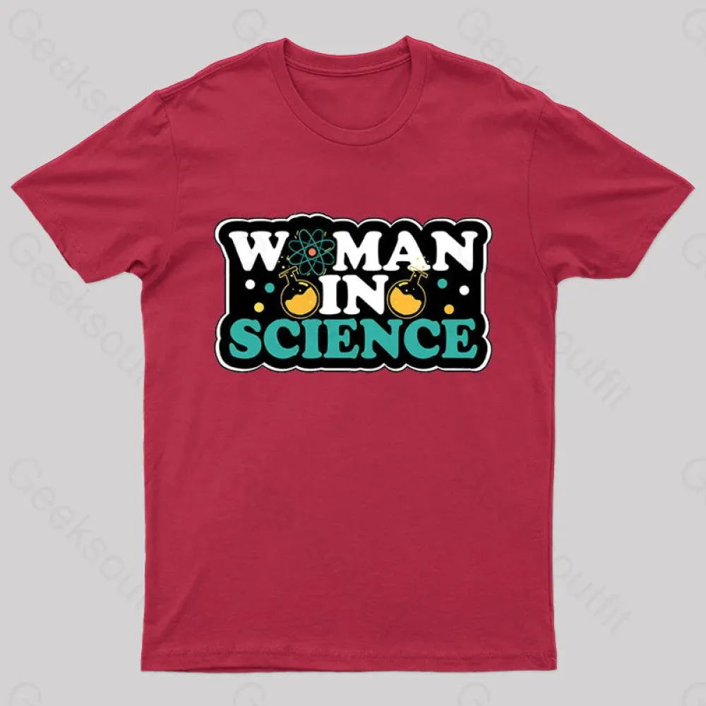 Woman In Science Nerd T-Shirt - Image 2