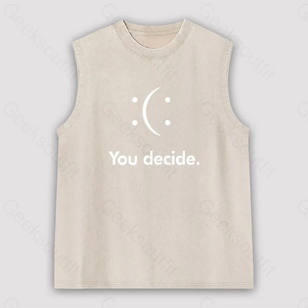 You Decide Unisex Washed Tank - Image 5