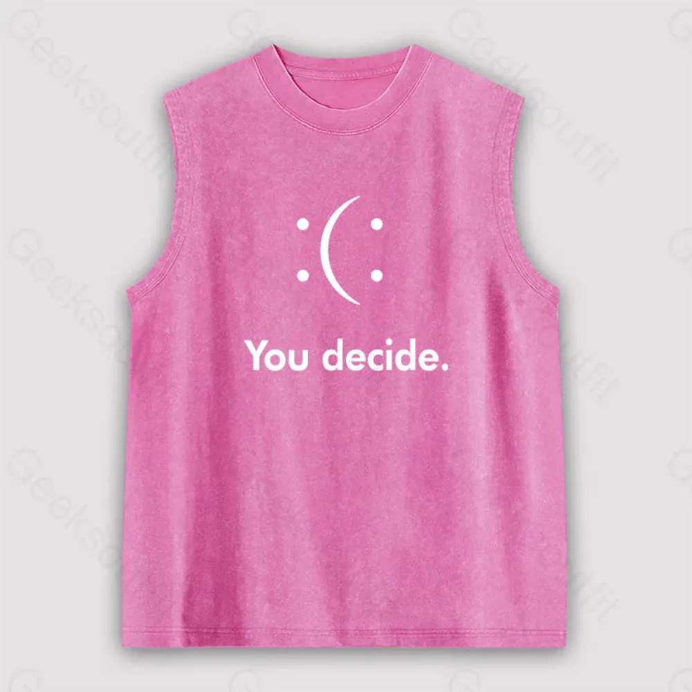 You Decide Unisex Washed Tank - Image 4